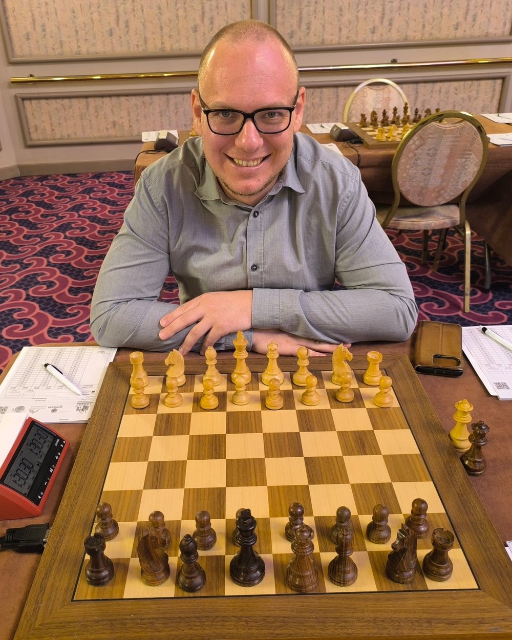 GM Markus Ragger am Schachbrett